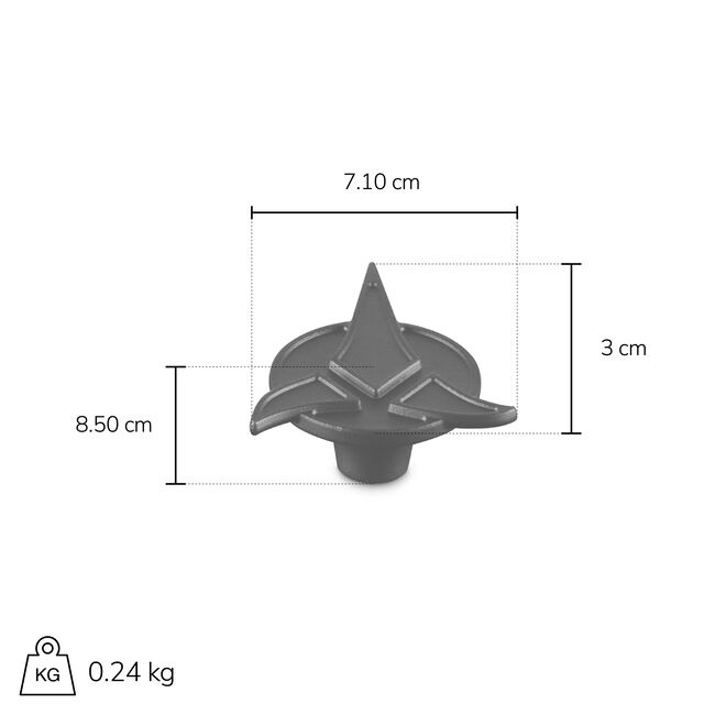 Star Trek Collection Klingon Trefoil Knob​, view 3